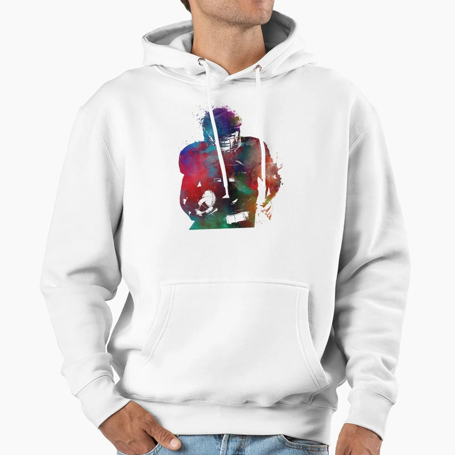 American Football Player Football Hoodie - Casual Everyday Wear Unisex - T-Shirt, Sweatshirt, Hoodie