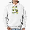 Soccer Icons Collection Green And Yellow Hoodie - Novelty Apparel Unisex - T-Shirt, Sweatshirt, Hoodie