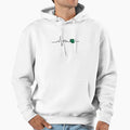 Cardiogram Emerald Heart Hoodie - Custom Art Print for Adults - T-Shirt, Sweatshirt, Hoodie