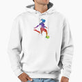 Soccer Player Colorful Watercolor Sports Hoodie - Trendy Graphic Men Women - T-Shirt, Sweatshirt, Hoodie