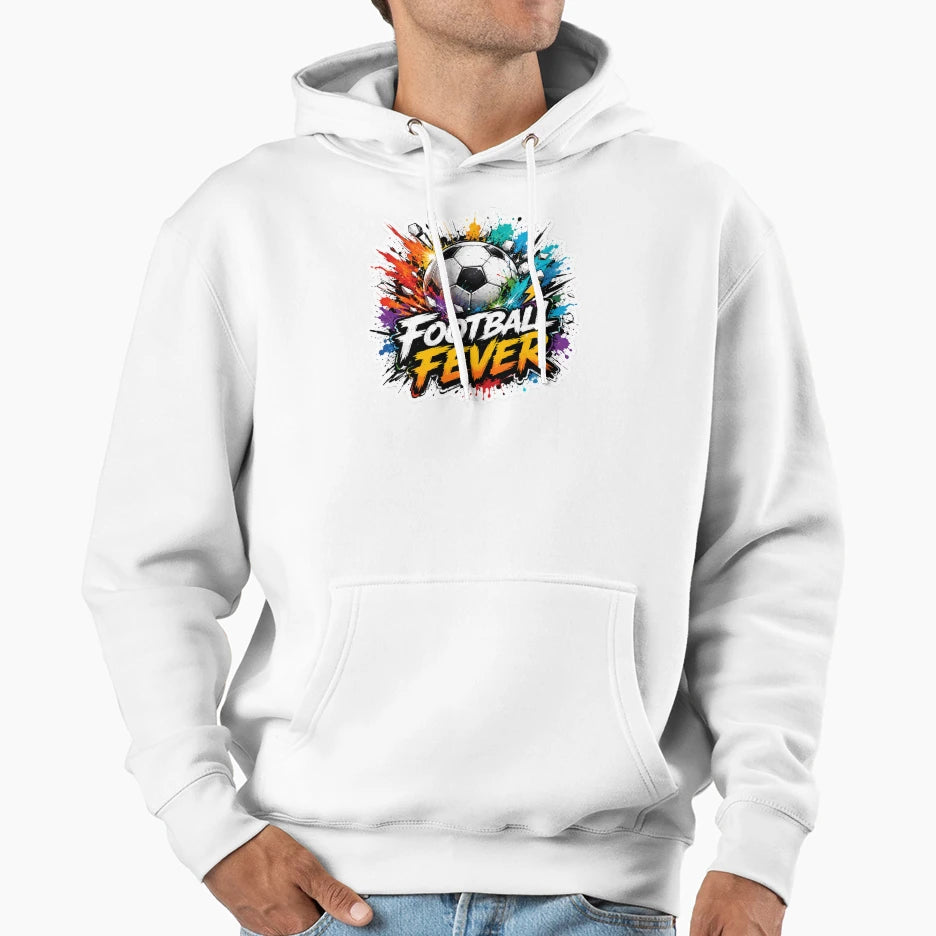 Football Fever Soccer Ball Splash Art Hoodie - Custom Art Print for Adults - T-Shirt, Sweatshirt, Hoodie