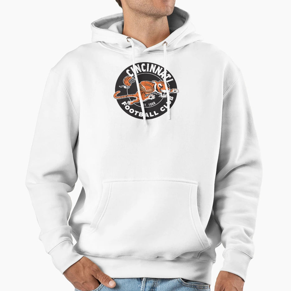 Cincinnati Football Club Hoodie - Custom Art Print Men Women - T-Shirt, Sweatshirt, Hoodie