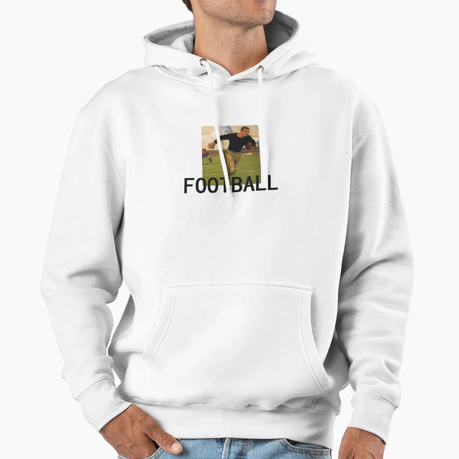 Football Old School Hoodie - Minimalist Print Men Women - T-Shirt, Sweatshirt, Hoodie
