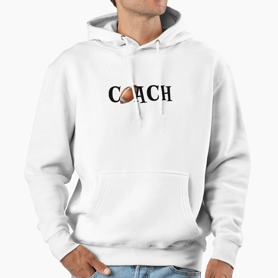 Football Coach Hoodie - Custom Art Print Men Women - T-Shirt, Sweatshirt, Hoodie