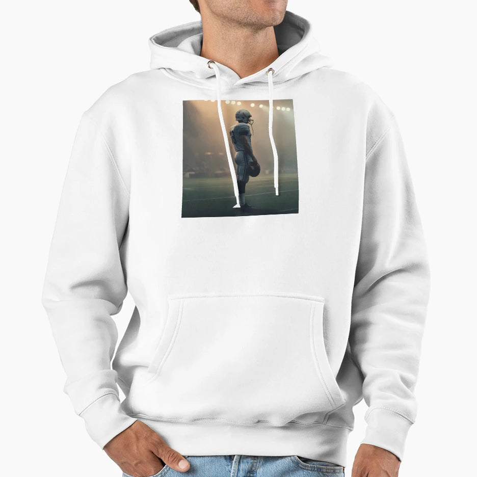 Emotional Football Scene Dreamy Hoodie - Casual Everyday Wear Men Women - T-Shirt, Sweatshirt, Hoodie