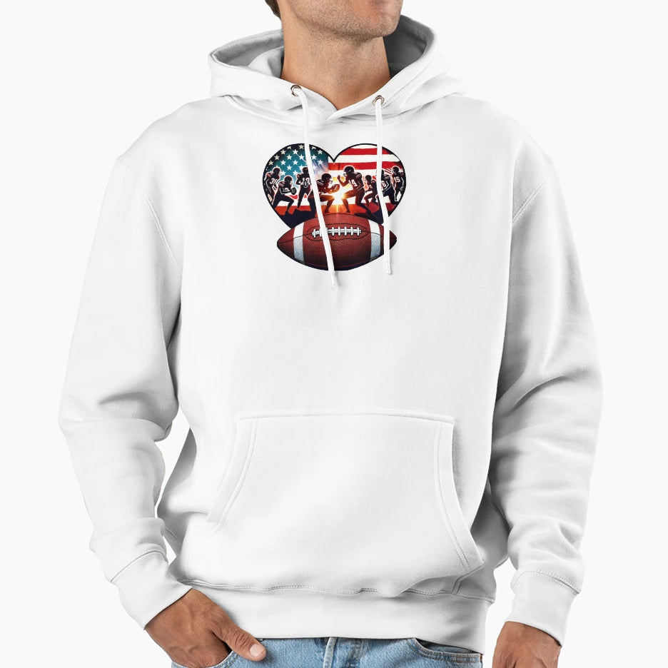 American Football Hoodie - Trendy Graphic Unisex - T-Shirt, Sweatshirt, Hoodie