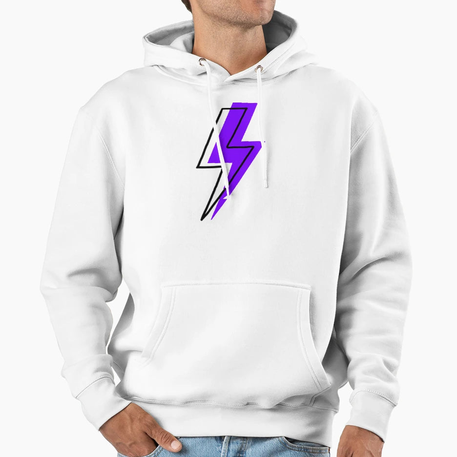 Bolt Out Purple Hoodie - Fun Novelty Design Unisex - T-Shirt, Sweatshirt, Hoodie