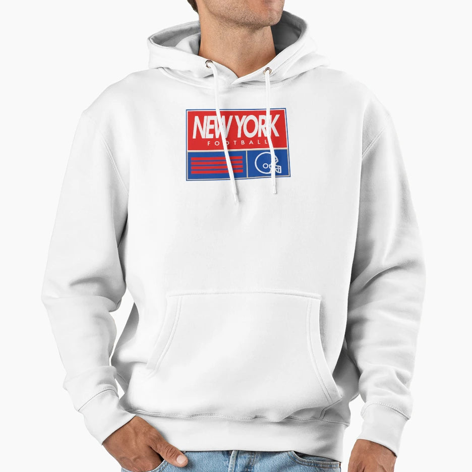 New York Football Hoodie - Unique Graphic for Adults - T-Shirt, Sweatshirt, Hoodie