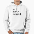 Bs7 Eat Sleep Football Hoodie - Aesthetic Graphic for Adults - T-Shirt, Sweatshirt, Hoodie