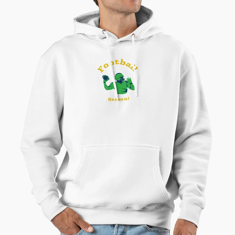 Football Season Hoodie - Graphic Print Unisex - T-Shirt, Sweatshirt, Hoodie
