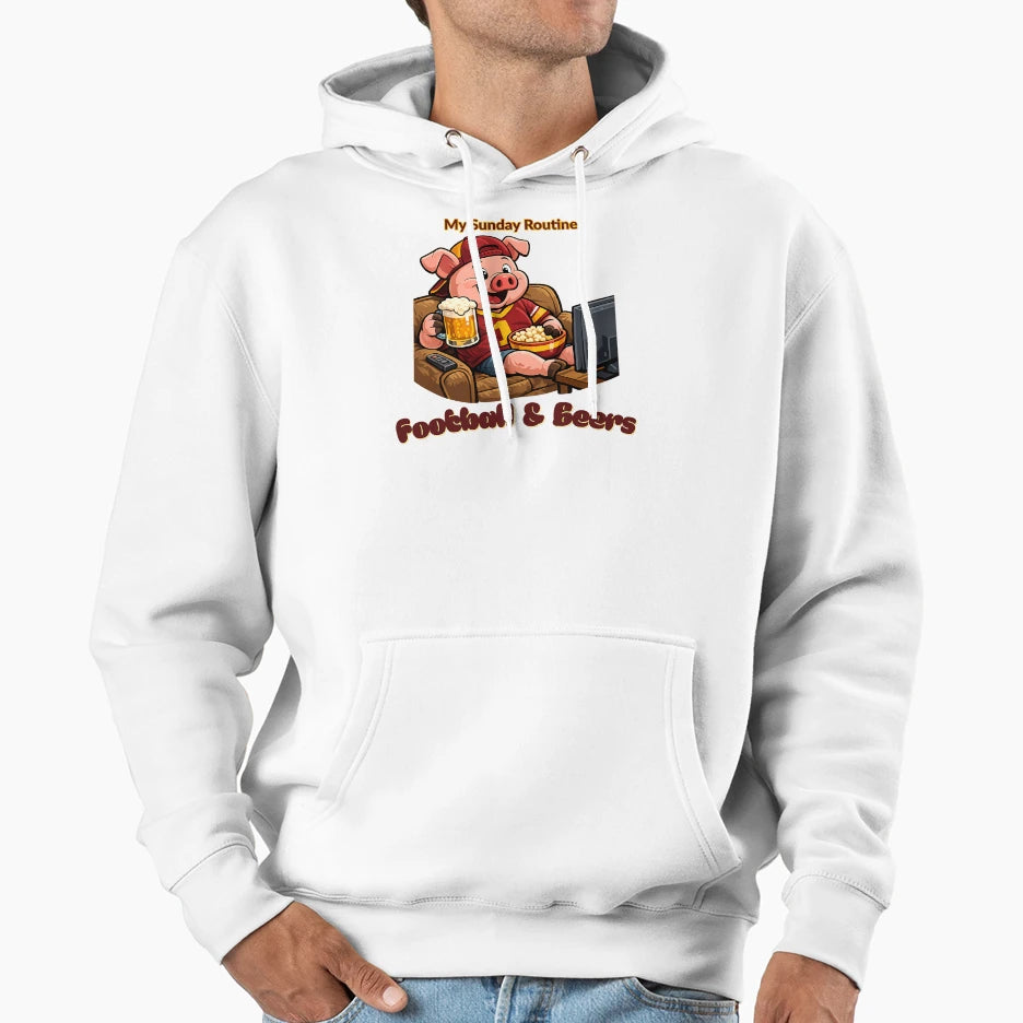 Washington Commanders Sunday Football Hoodie - Minimalist Print Men Women - T-Shirt, Sweatshirt, Hoodie