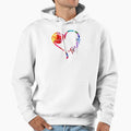 Tennis Heart Hoodie - Fun Novelty Design Men Women - T-Shirt, Sweatshirt, Hoodie