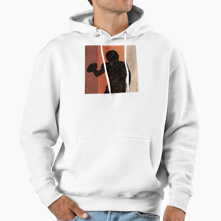 Football Player Hoodie - Fun Novelty Design for Adults - T-Shirt, Sweatshirt, Hoodie