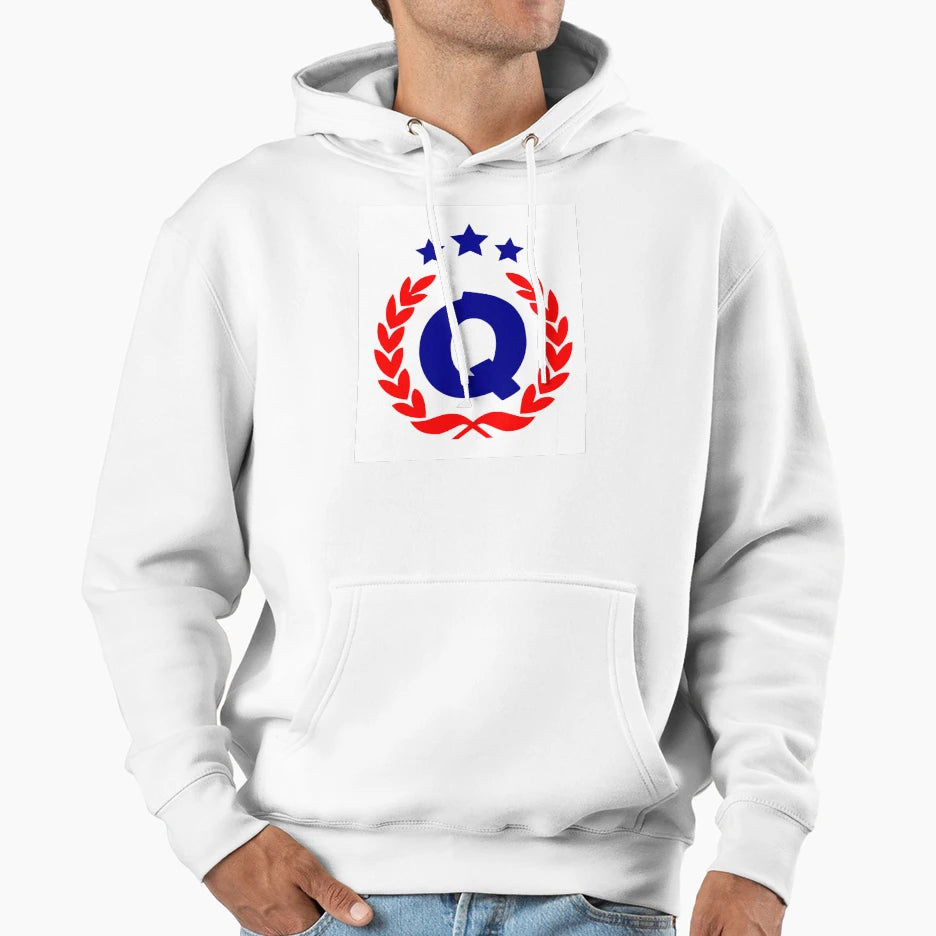 Red Blue Stars Hoodie - Trendy Graphic for Adults - T-Shirt, Sweatshirt, Hoodie