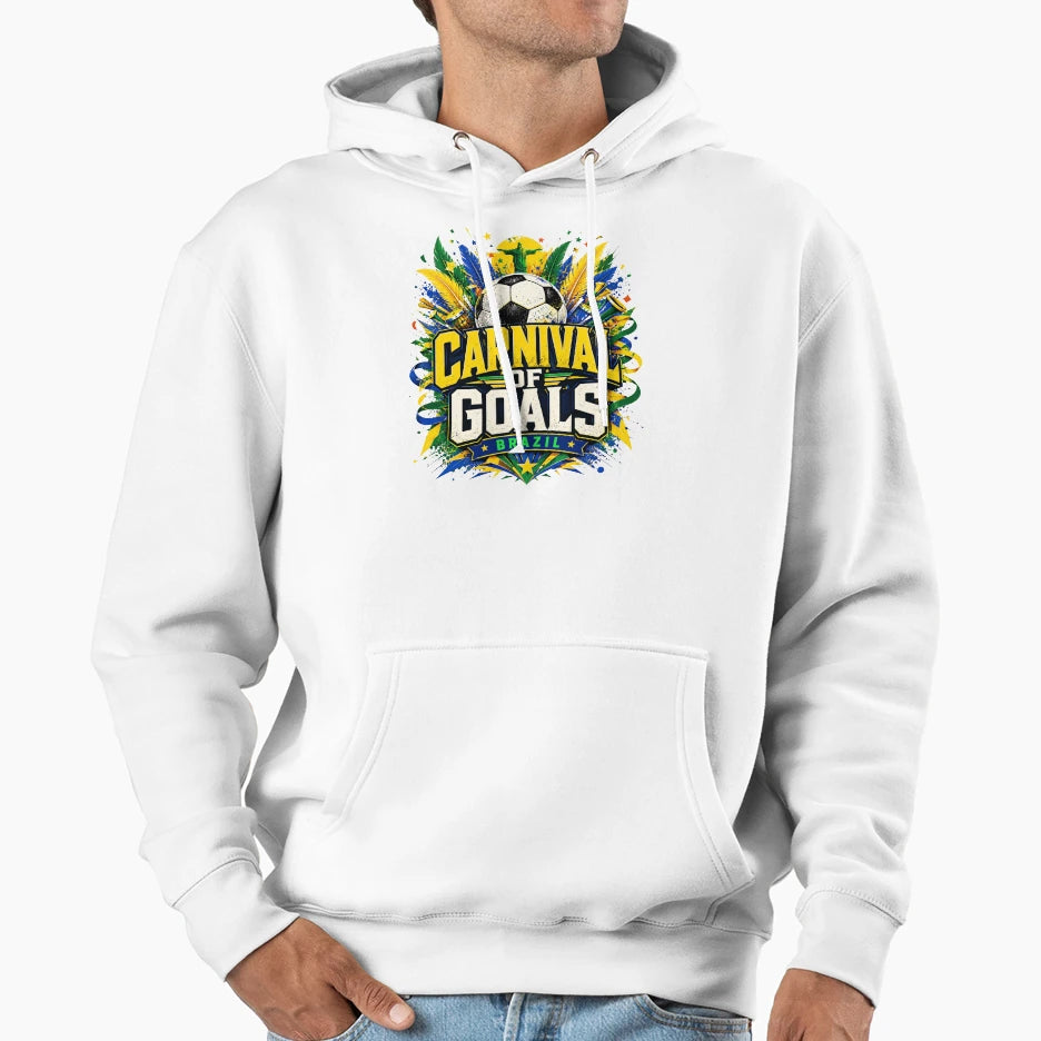 Carnival Goals Brazil World Cup 2026 T-Shirt - Novelty Apparel for Adults - T-Shirt, Sweatshirt, Hoodie
