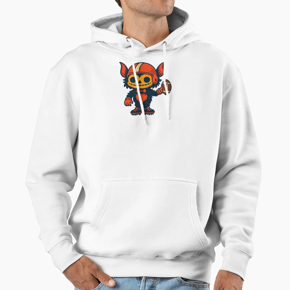 Creepy Football Monster Gothic Kawaii Hoodie - Custom Art Print for Adults - T-Shirt, Sweatshirt, Hoodie