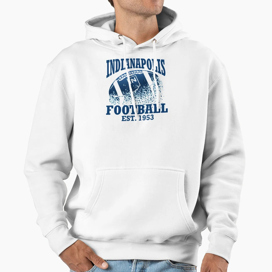 Indianapolis Football Hoodie - Streetwear Style for Adults - T-Shirt, Sweatshirt, Hoodie