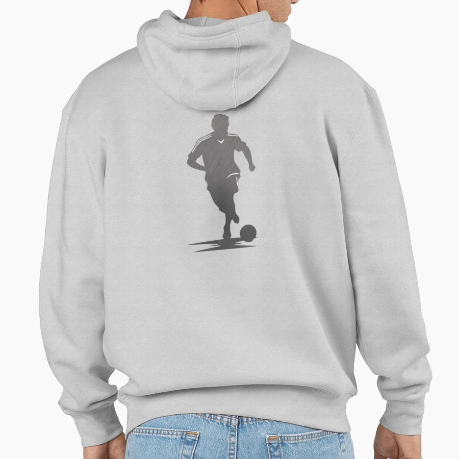 Soccer Player Wearing Black And Hoodie - Fun Novelty Design Men Women - T-Shirt, Sweatshirt, Hoodie