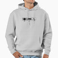 Eat Sleep Bowl Hoodie - Trendy Graphic for Adults - T-Shirt, Sweatshirt, Hoodie