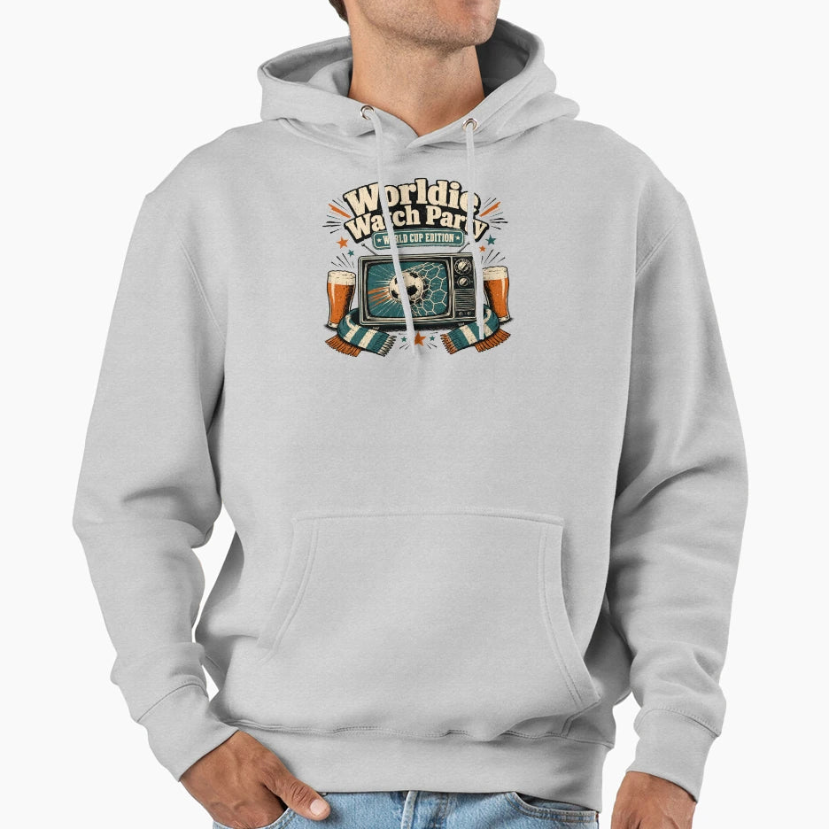 Worldie Watch Party Soccer Pub World Cup T-Shirt - Graphic Print Unisex - T-Shirt, Sweatshirt, Hoodie