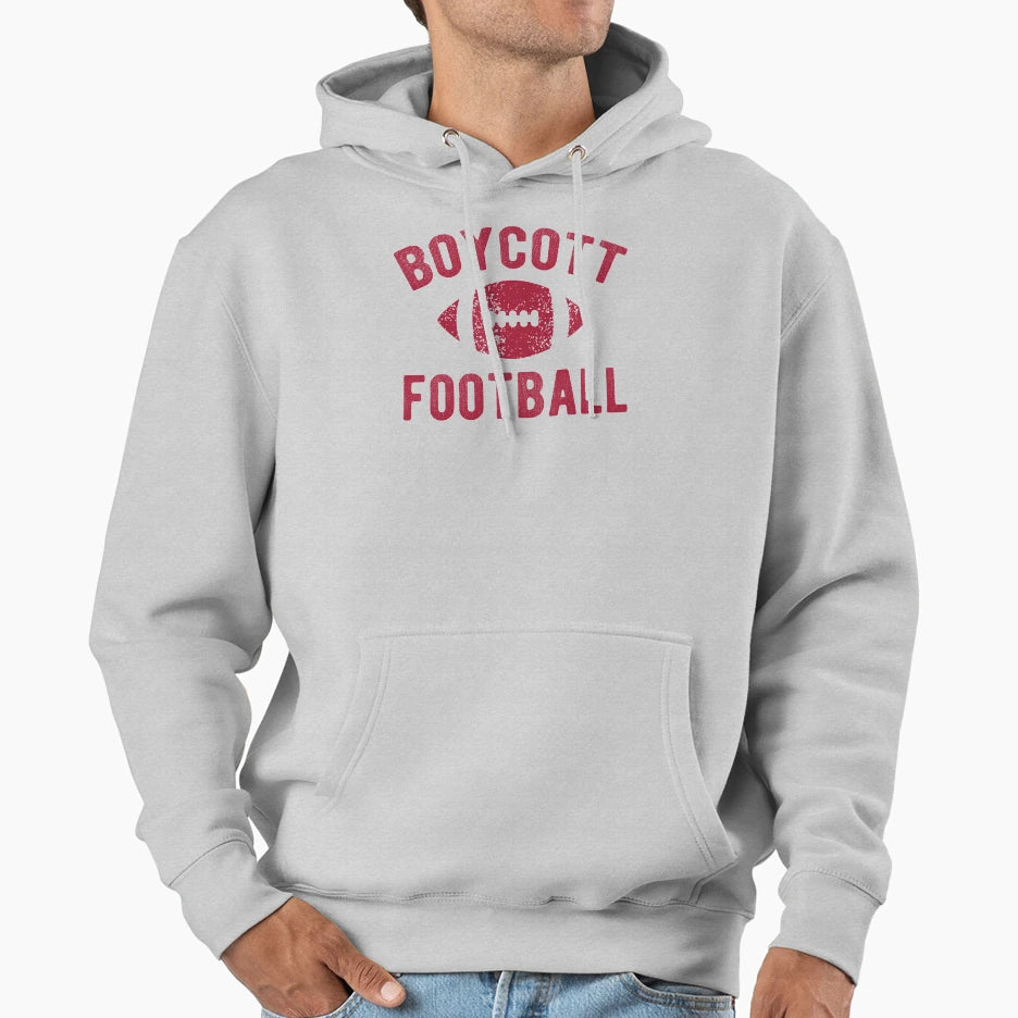 Boycott Football Hoodie - Minimalist Print Men Women - T-Shirt, Sweatshirt, Hoodie
