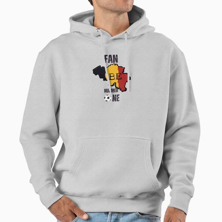 Belgium Football Supporter Number One Hoodie - Custom Art Print for Adults - T-Shirt, Sweatshirt, Hoodie