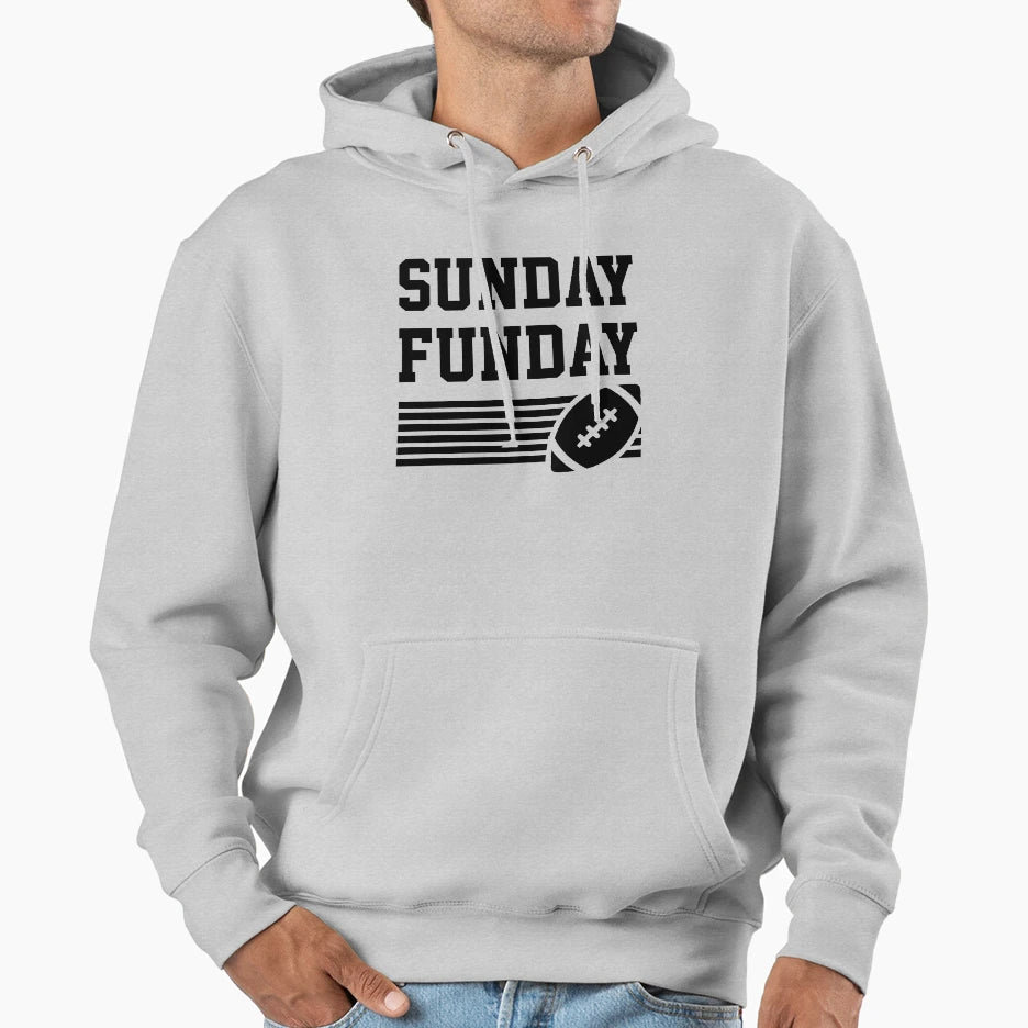 Sunday Funday Football Gift Sports Hoodie - Streetwear Style Unisex - T-Shirt, Sweatshirt, Hoodie