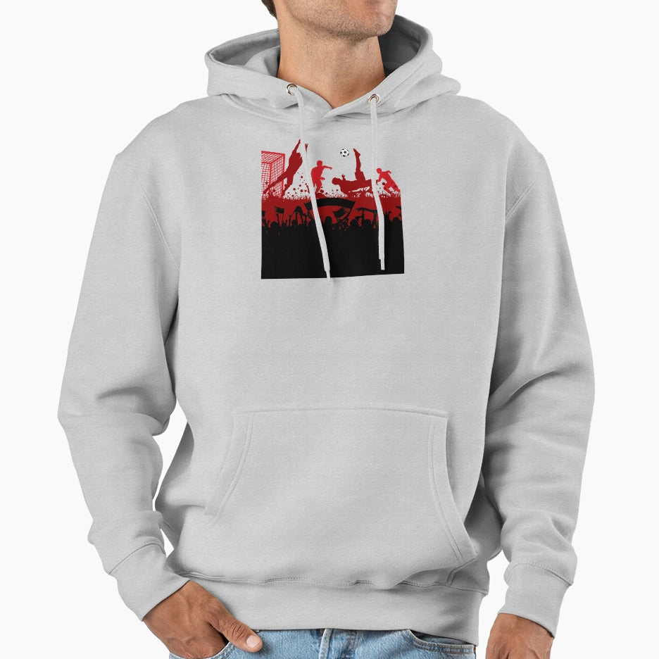 Soccer Players Play Hoodie - Aesthetic Graphic for Adults - T-Shirt, Sweatshirt, Hoodie