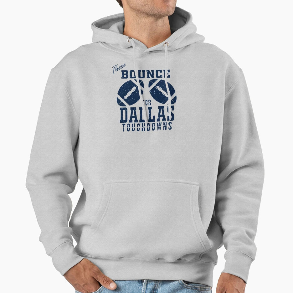 Funny Dallas Pro Football Bouncing Hoodie - Custom Art Print Men Women - T-Shirt, Sweatshirt, Hoodie