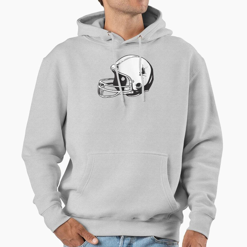 American Football Helmet Hoodie - Aesthetic Graphic Men Women - T-Shirt, Sweatshirt, Hoodie