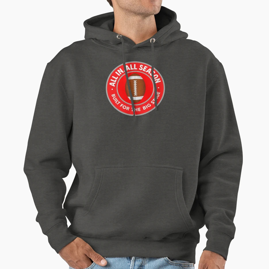 All All Season Built Big Stage Red Hoodie - Casual Everyday Wear Unisex - T-Shirt, Sweatshirt, Hoodie