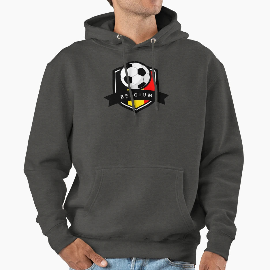 Soccer Flag Belgium Hoodie - Custom Art Print Men Women - T-Shirt, Sweatshirt, Hoodie