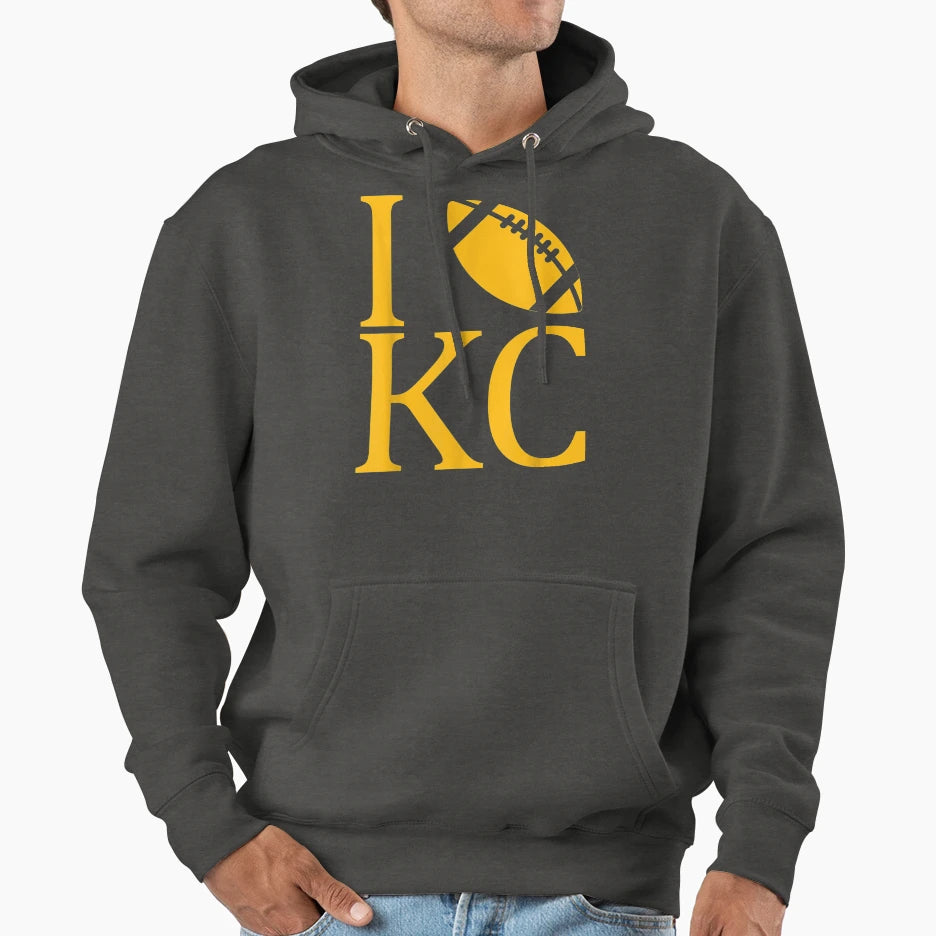 Sunday Funday I Love Kansas City Football Hoodie - Trendy Graphic Men Women - T-Shirt, Sweatshirt, Hoodie