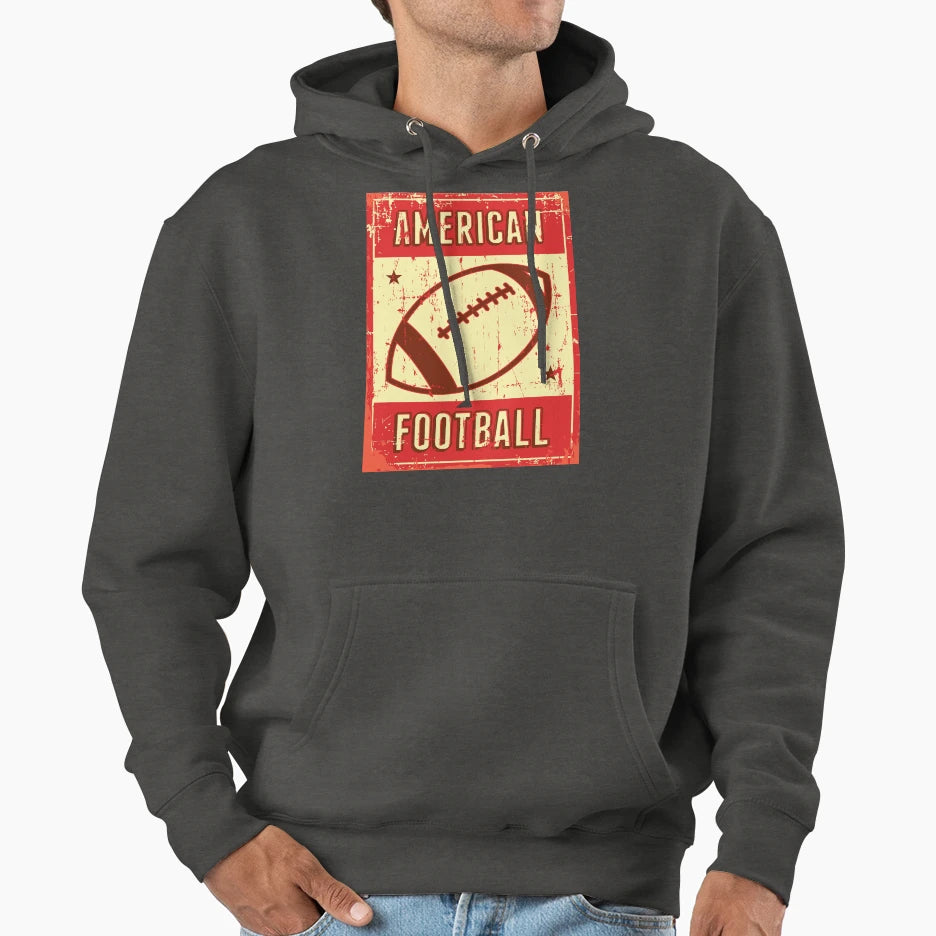 American Football Ball Hoodie - Graphic Print Unisex - T-Shirt, Sweatshirt, Hoodie
