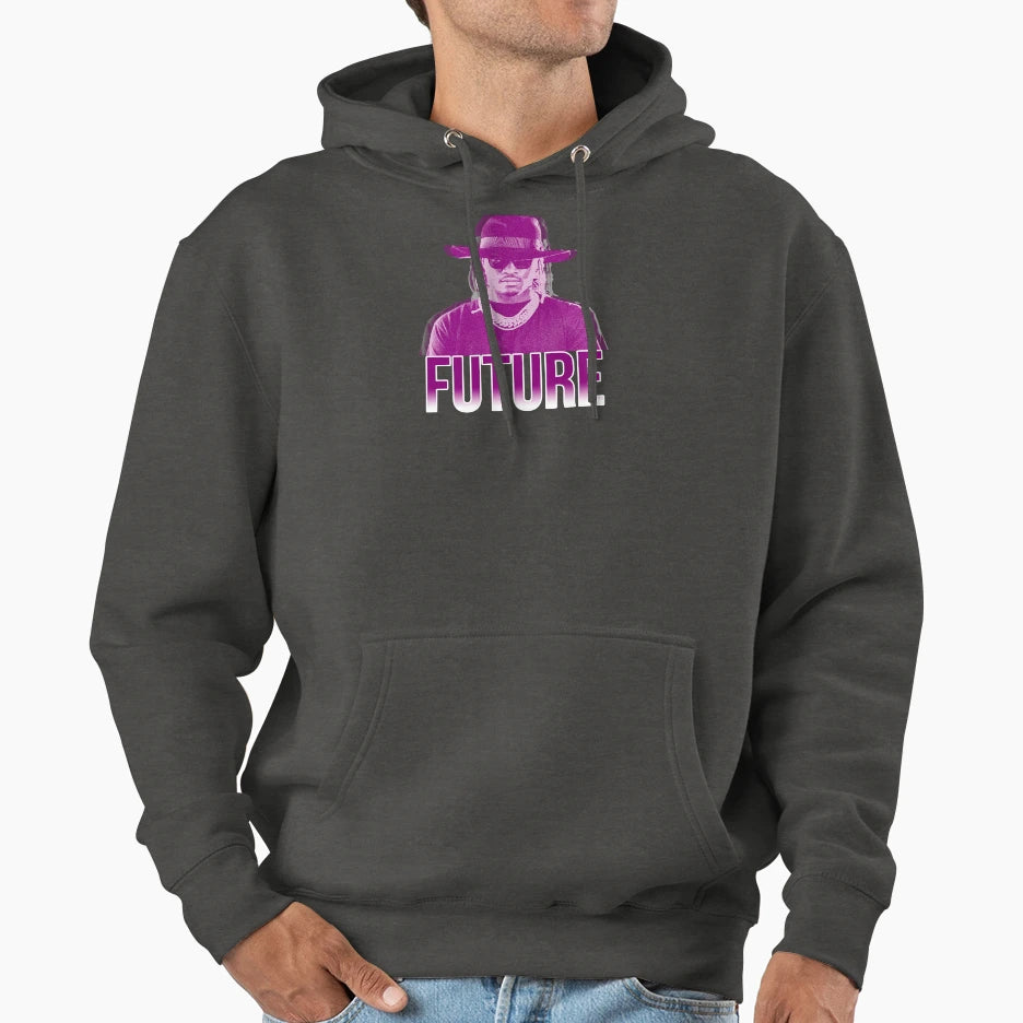 Purple Future Hoodie - Graphic Print Unisex - T-Shirt, Sweatshirt, Hoodie