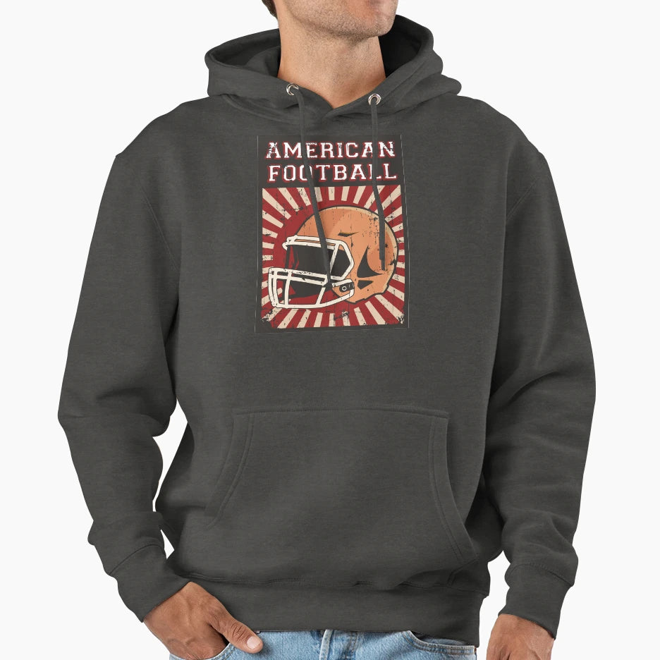 American Football Helmet Hoodie - Streetwear Style Unisex - T-Shirt, Sweatshirt, Hoodie