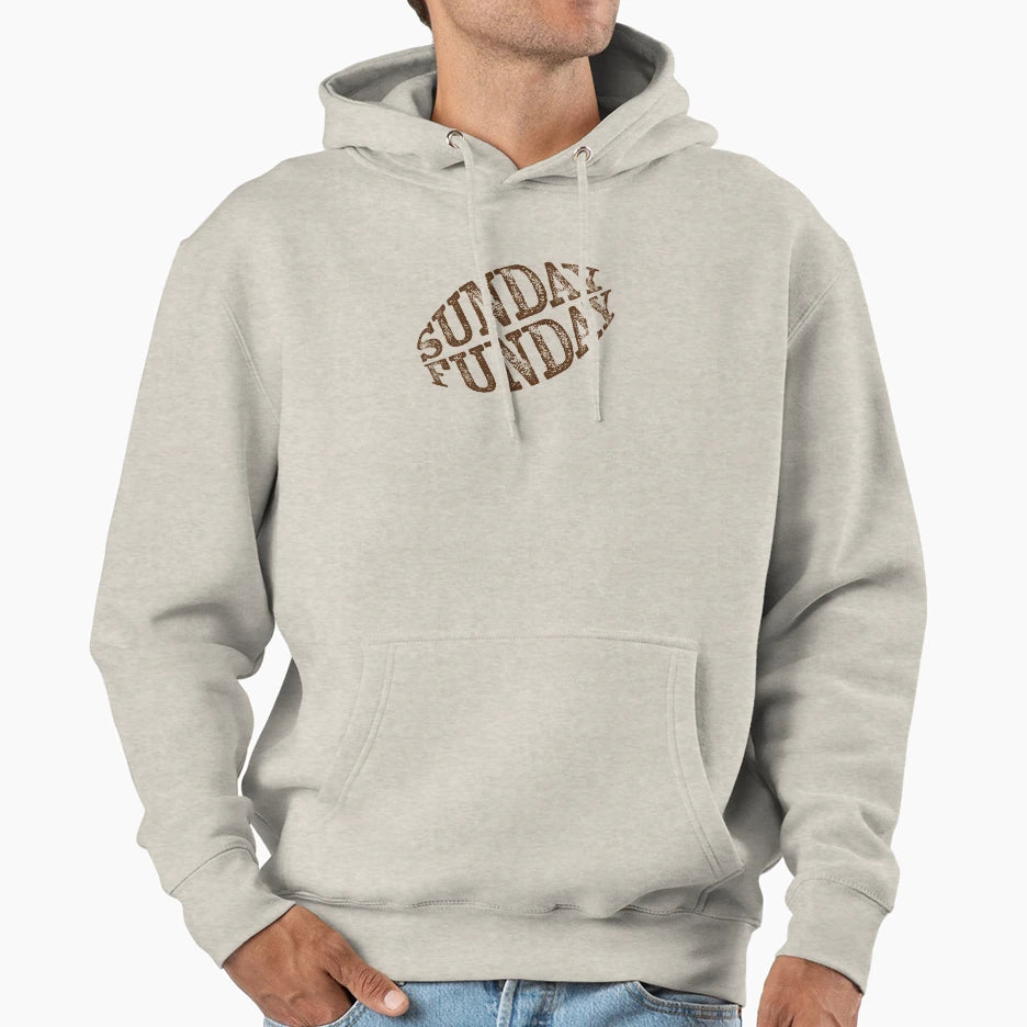 Sunday Funday Football Fan Hoodie - Graphic Print Unisex - T-Shirt, Sweatshirt, Hoodie
