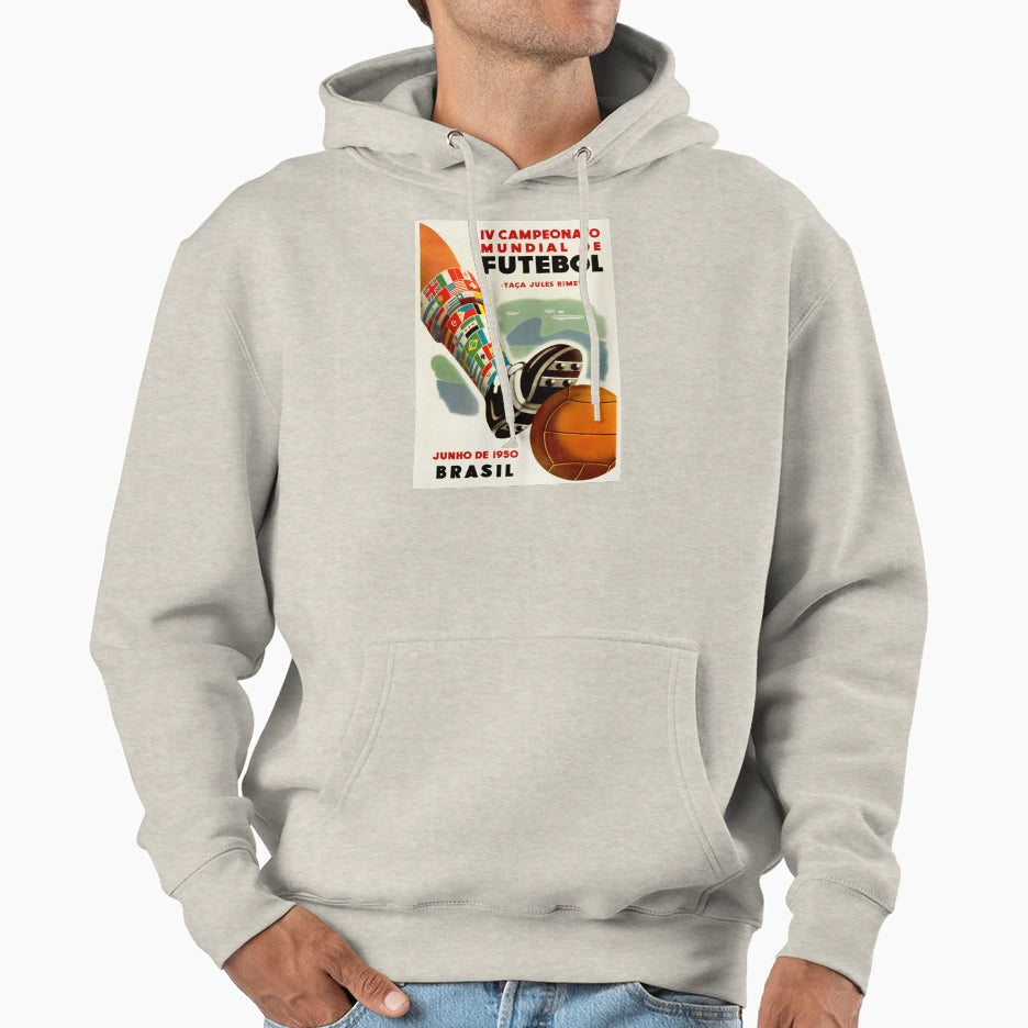 World Cup 1950 Brazil Hoodie - Casual Everyday Wear for Adults - T-Shirt, Sweatshirt, Hoodie