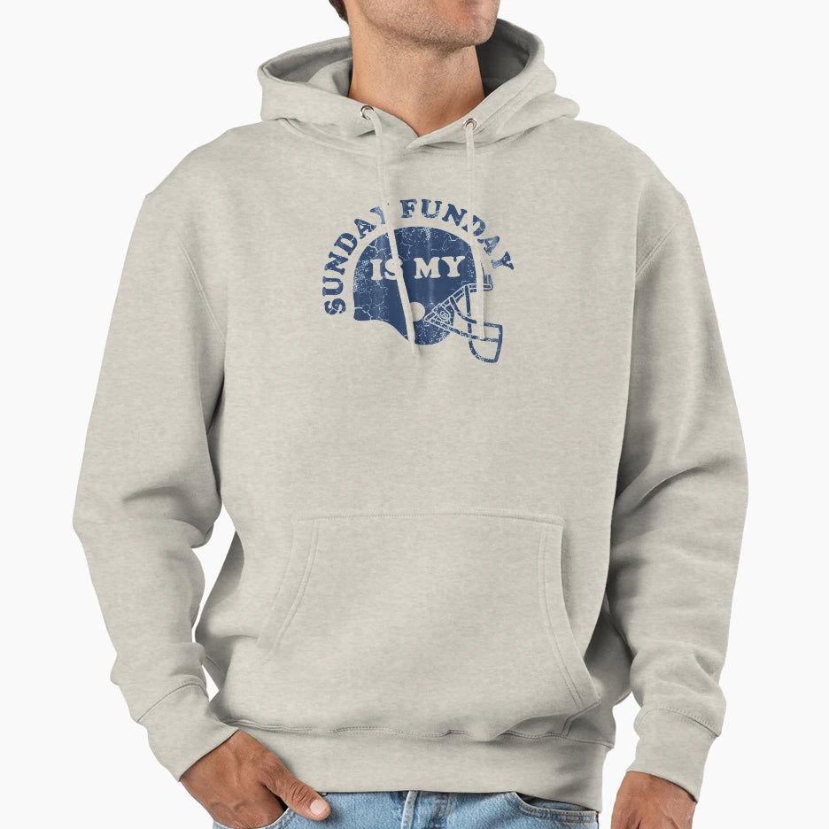 Sunday Is My Funday Football Hoodie - Custom Art Print Unisex - T-Shirt, Sweatshirt, Hoodie
