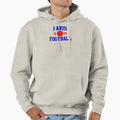 Paris Football Athletic College 2 Gray Hoodie - Novelty Apparel for Adults - T-Shirt, Sweatshirt, Hoodie