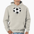 Heart Soccer Ball Hoodie - Trendy Graphic Unisex - T-Shirt, Sweatshirt, Hoodie