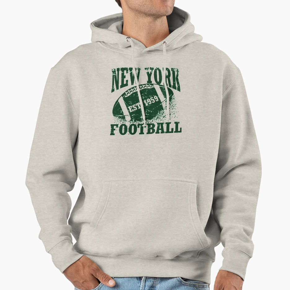 New York Football Jersey Hoodie - Trendy Graphic Men Women - T-Shirt, Sweatshirt, Hoodie