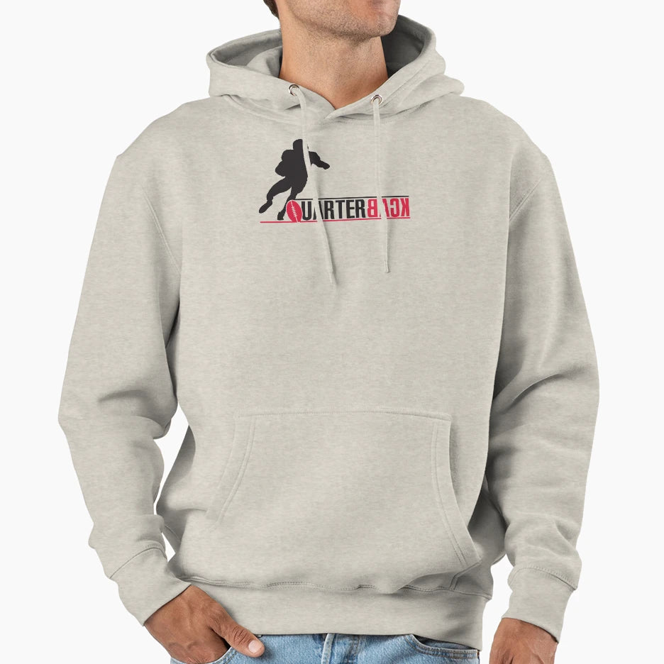 Quarterback Hoodie - Trendy Graphic for Adults - T-Shirt, Sweatshirt, Hoodie