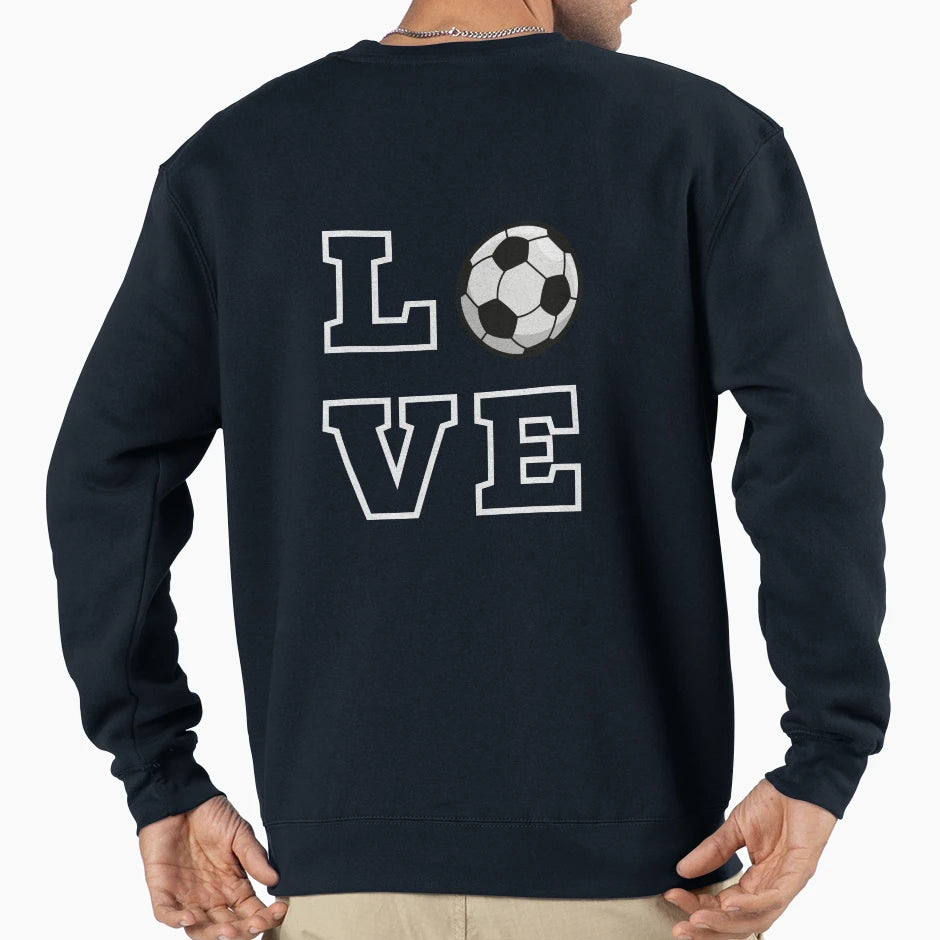 Copy Kickin It Love Soccer Passion Sweatshirt - Graphic Print Unisex - T-Shirt, Sweatshirt, Hoodie