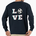 Copy Kickin It Love Soccer Passion Sweatshirt - Minimalist Print Men Women - T-Shirt, Sweatshirt, Hoodie