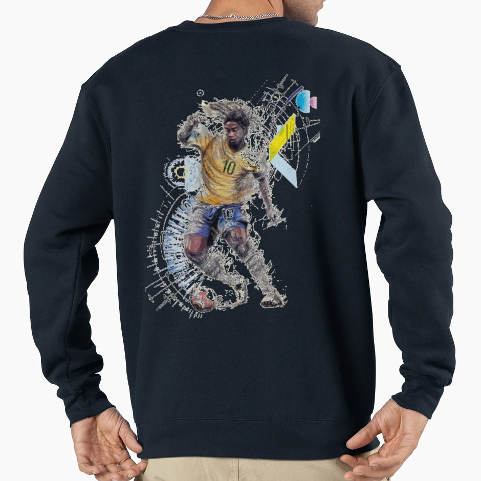 Ronaldinho Playmaker Footballer Sweatshirt - Novelty Apparel Men Women - T-Shirt, Sweatshirt, Hoodie