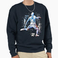 Soccer Goal Soccer Player Blue Sweatshirt - Aesthetic Graphic for Adults - T-Shirt, Sweatshirt, Hoodie