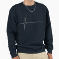 Heart Monitor Flatline Sweatshirt - Custom Art Print Men Women - T-Shirt, Sweatshirt, Hoodie