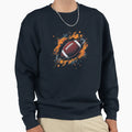American Football Ball Modern Sweatshirt - Aesthetic Graphic Men Women - T-Shirt, Sweatshirt, Hoodie