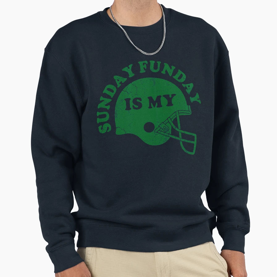 Sunday Is My Funday Sweatshirt - Trendy Graphic for Adults - T-Shirt, Sweatshirt, Hoodie